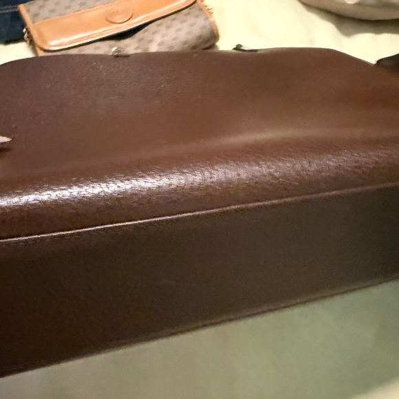 Fendi Denim Tote with Brown Leather Straps and Gold Logo Charm - Picture 4 of 16